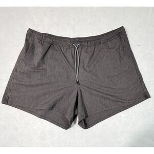 Athleta Marin 6 inch Board‎ Shorts Mens 2X Gray Pinstripe Athletic Workout
